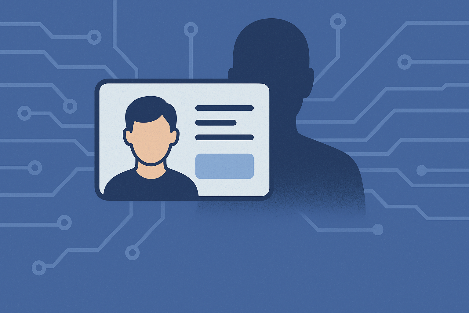 Fraudster at computer